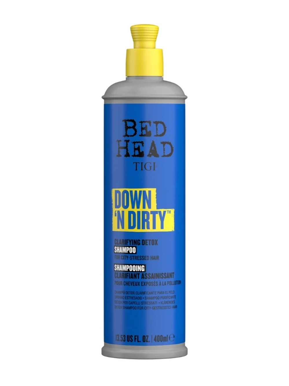 Bed Head Tigi Down ‘N Dirty Clarifying Detox Shampoo 400ml BNWT
